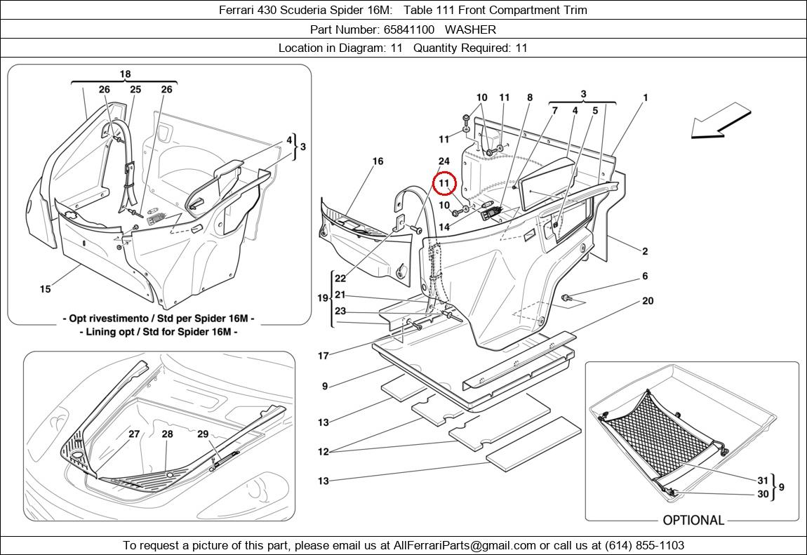 Ferrari Part 65841100