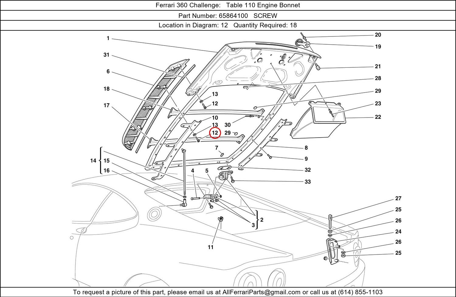 Ferrari Part 65864100