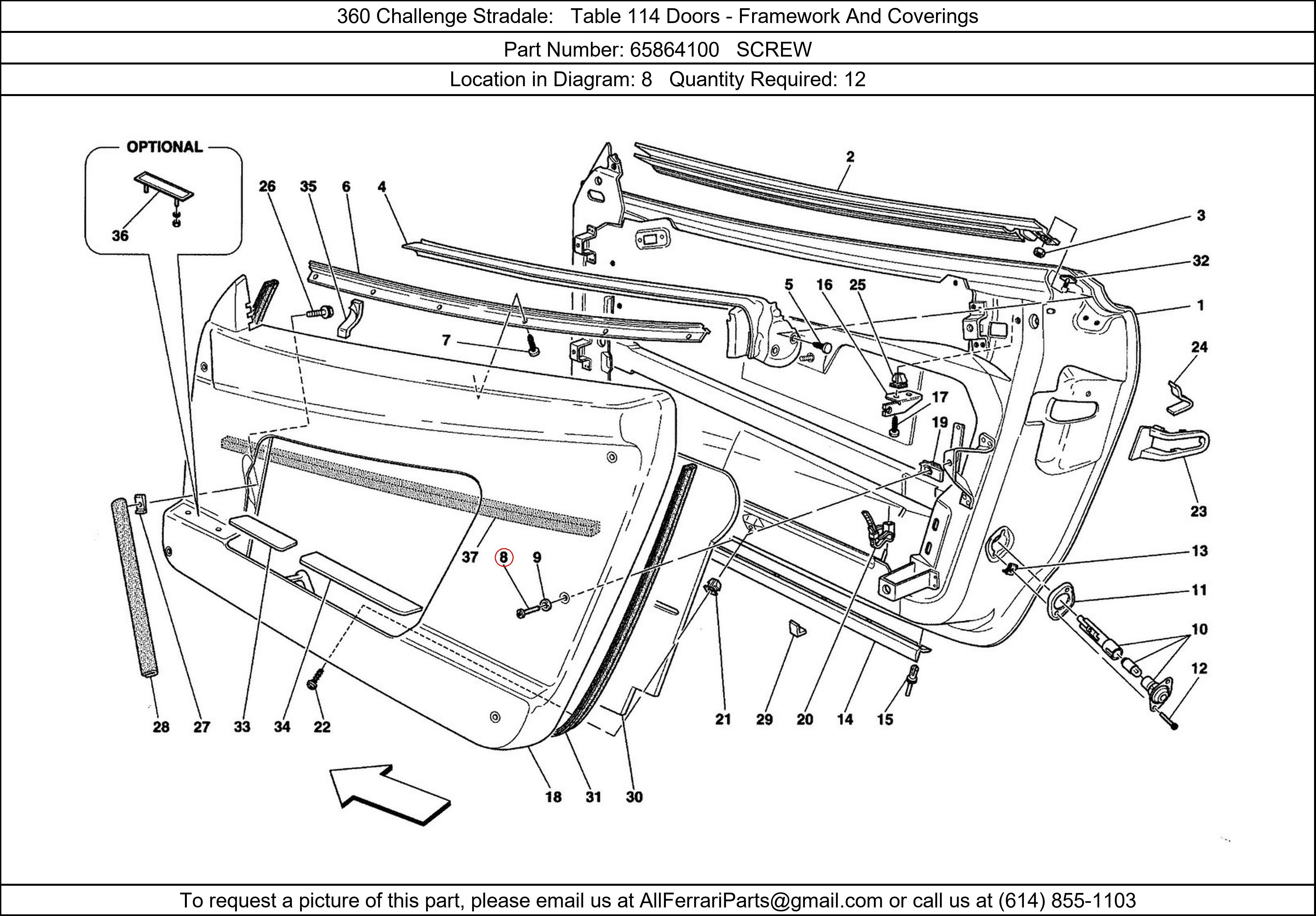 Ferrari Part 65864100