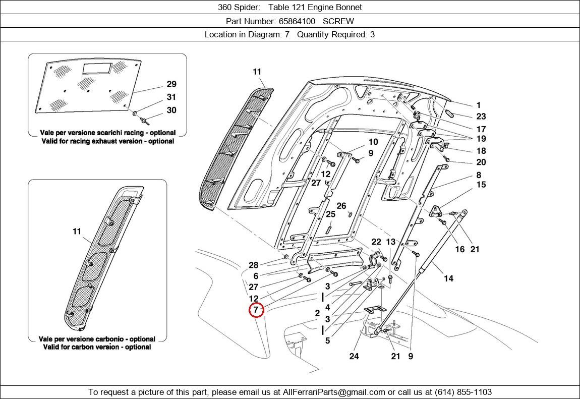 Ferrari Part 65864100