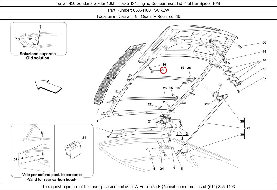 Ferrari Part 65864100