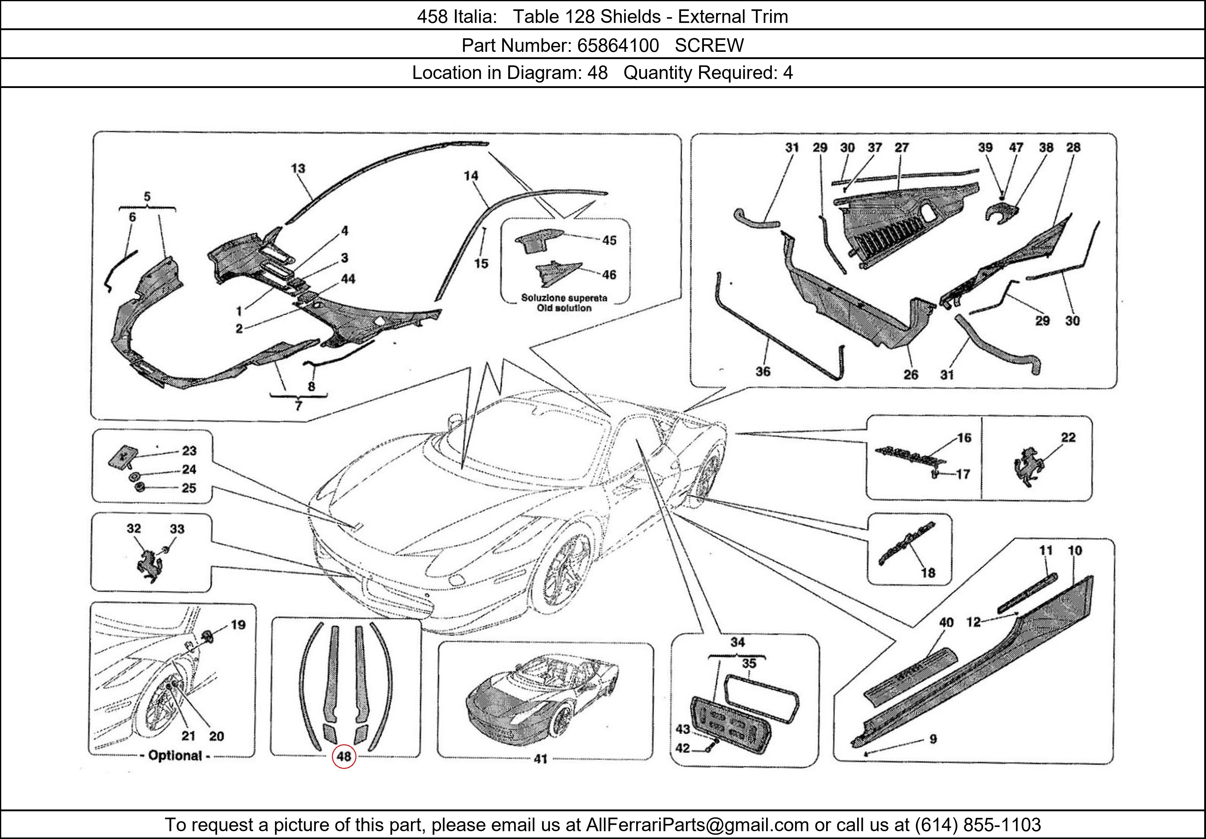 Ferrari Part 65864100