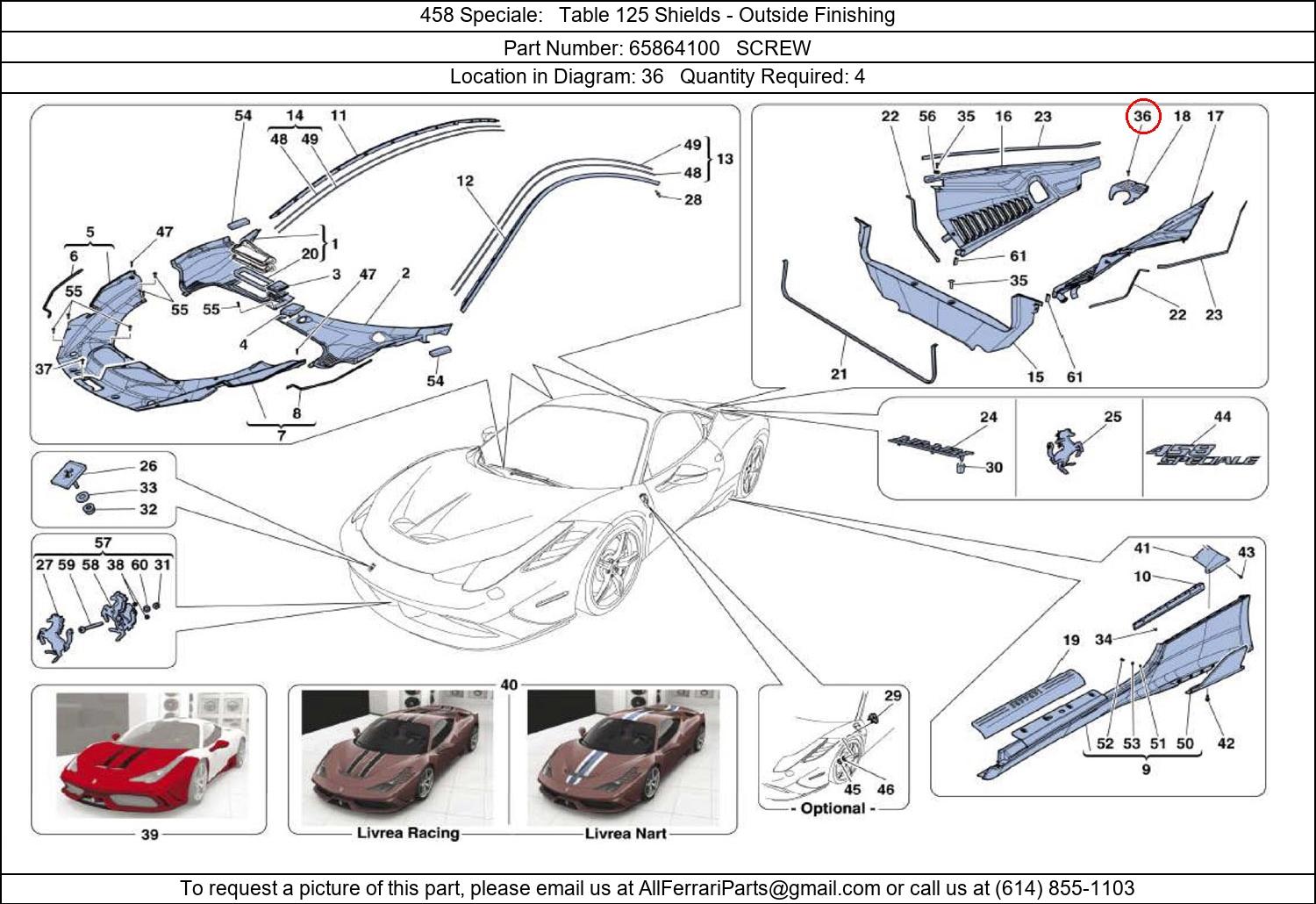 Ferrari Part 65864100