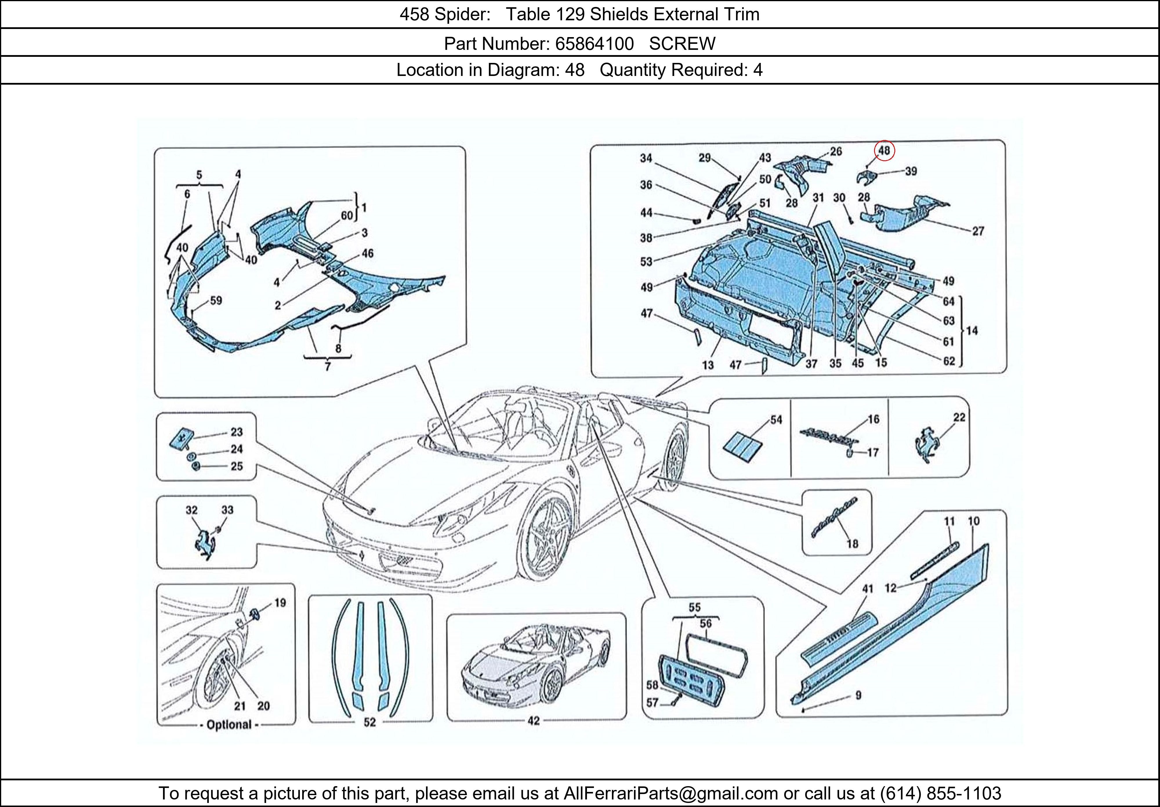 Ferrari Part 65864100