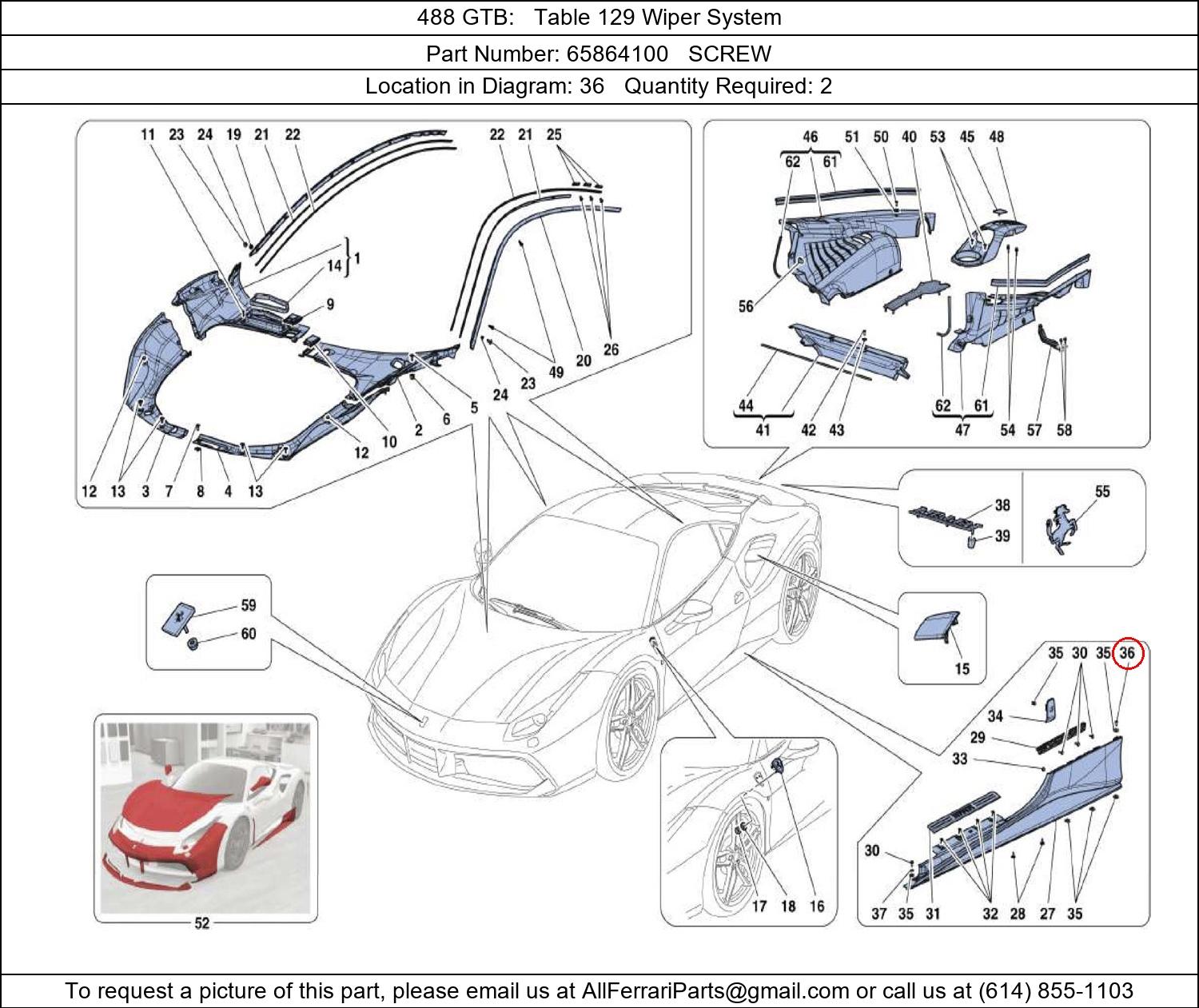 Ferrari Part 65864100