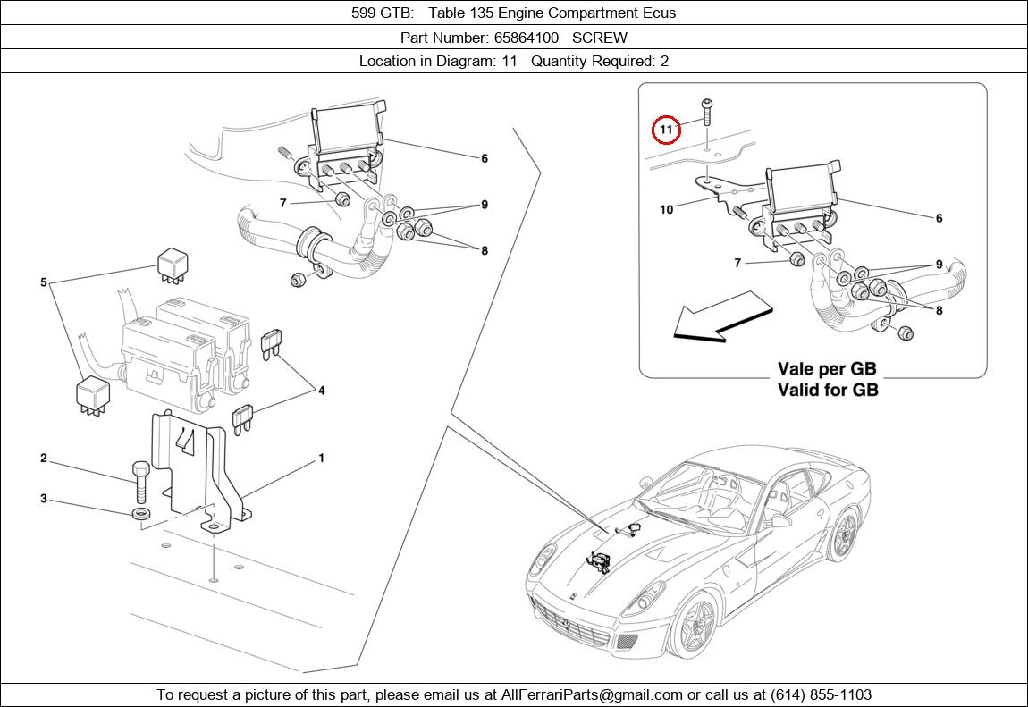 Ferrari Part 65864100