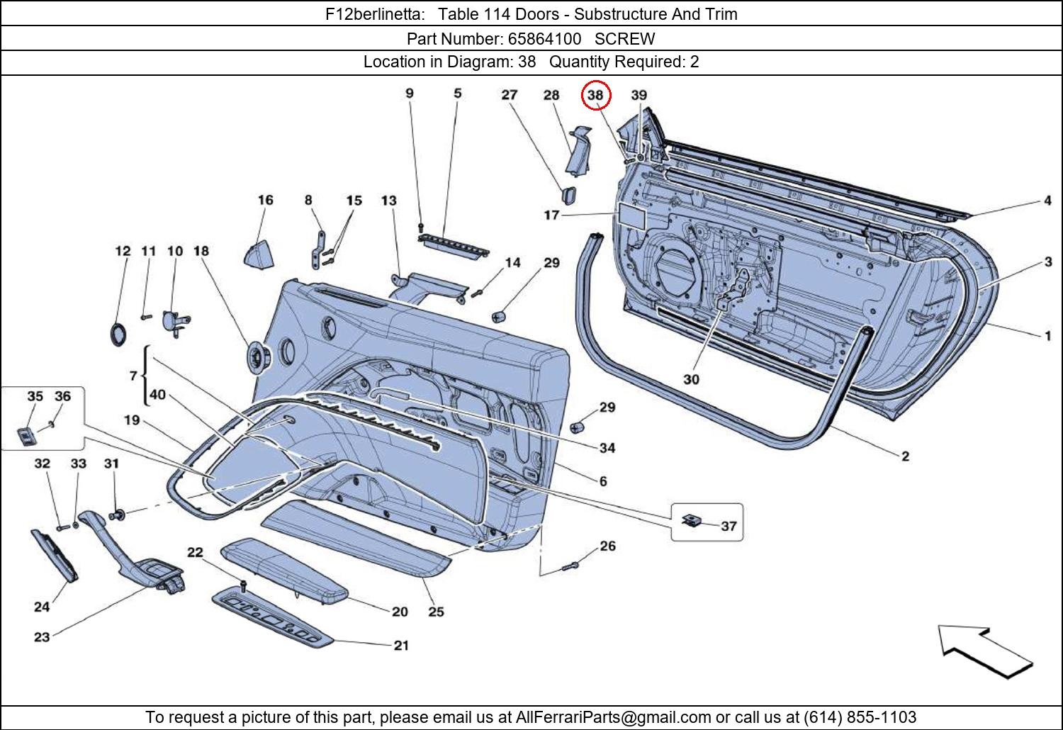 Ferrari Part 65864100