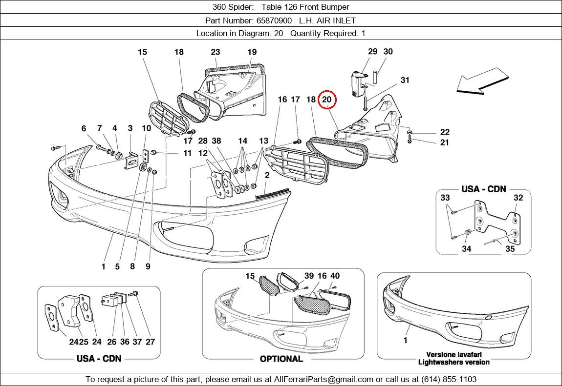 Ferrari Part 65870900