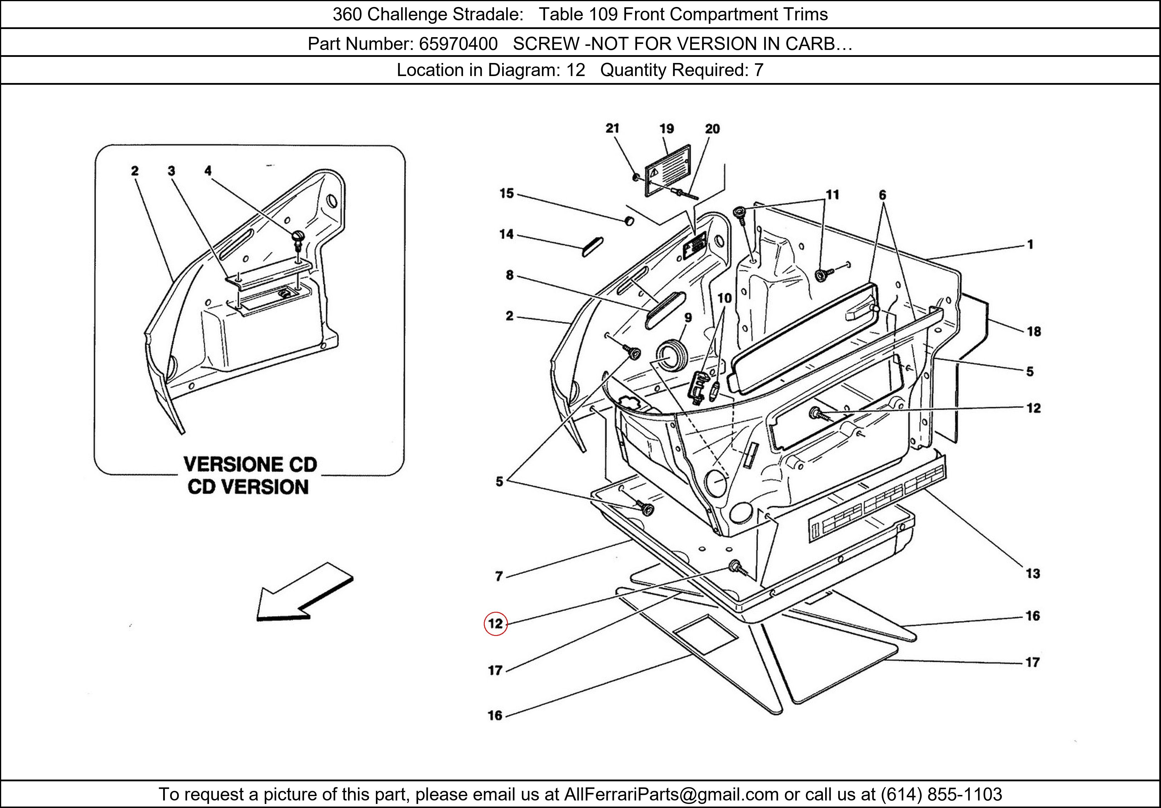 Ferrari Part 65970400