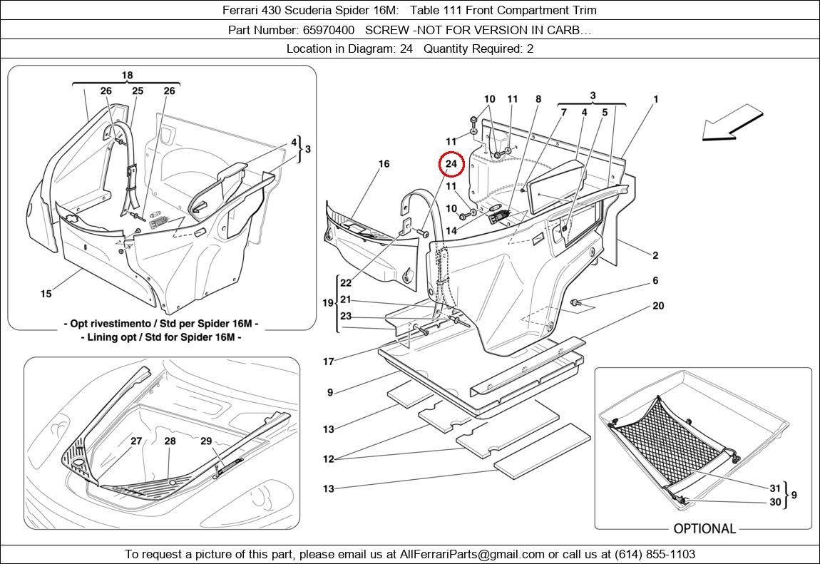 Ferrari Part 65970400