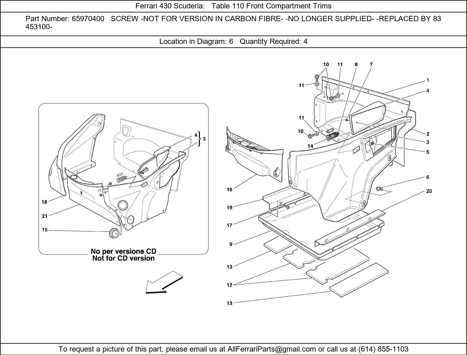 Ferrari Part 65970400