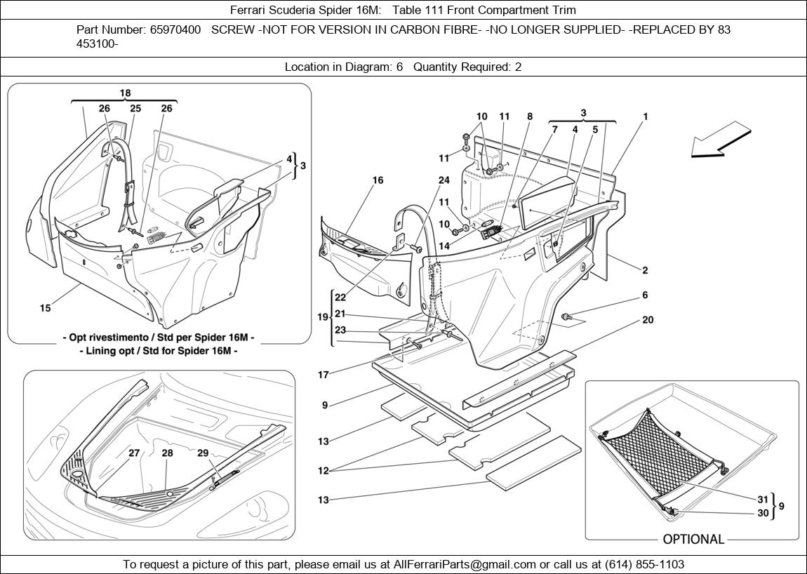 Ferrari Part 65970400