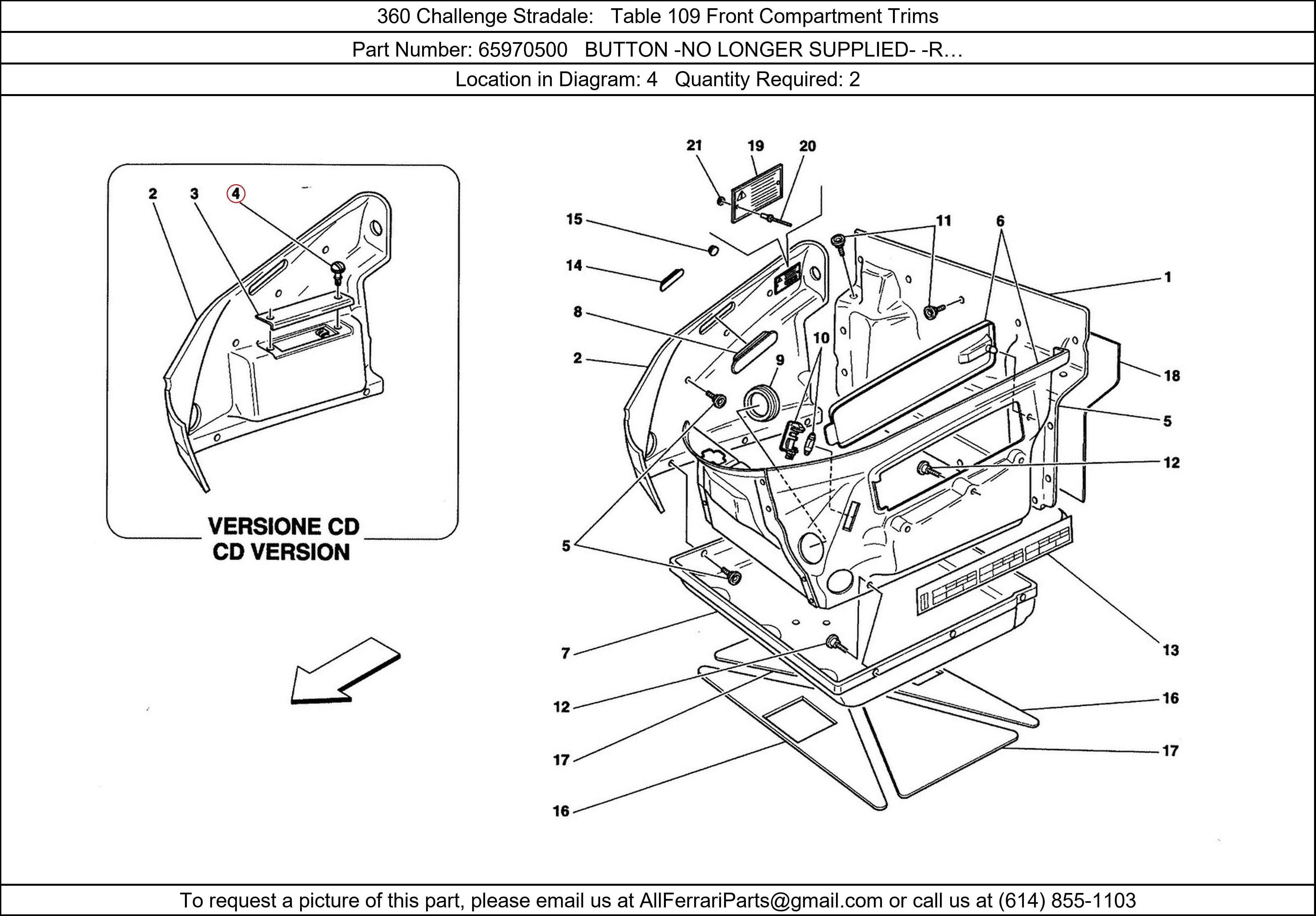 Ferrari Part 65970500