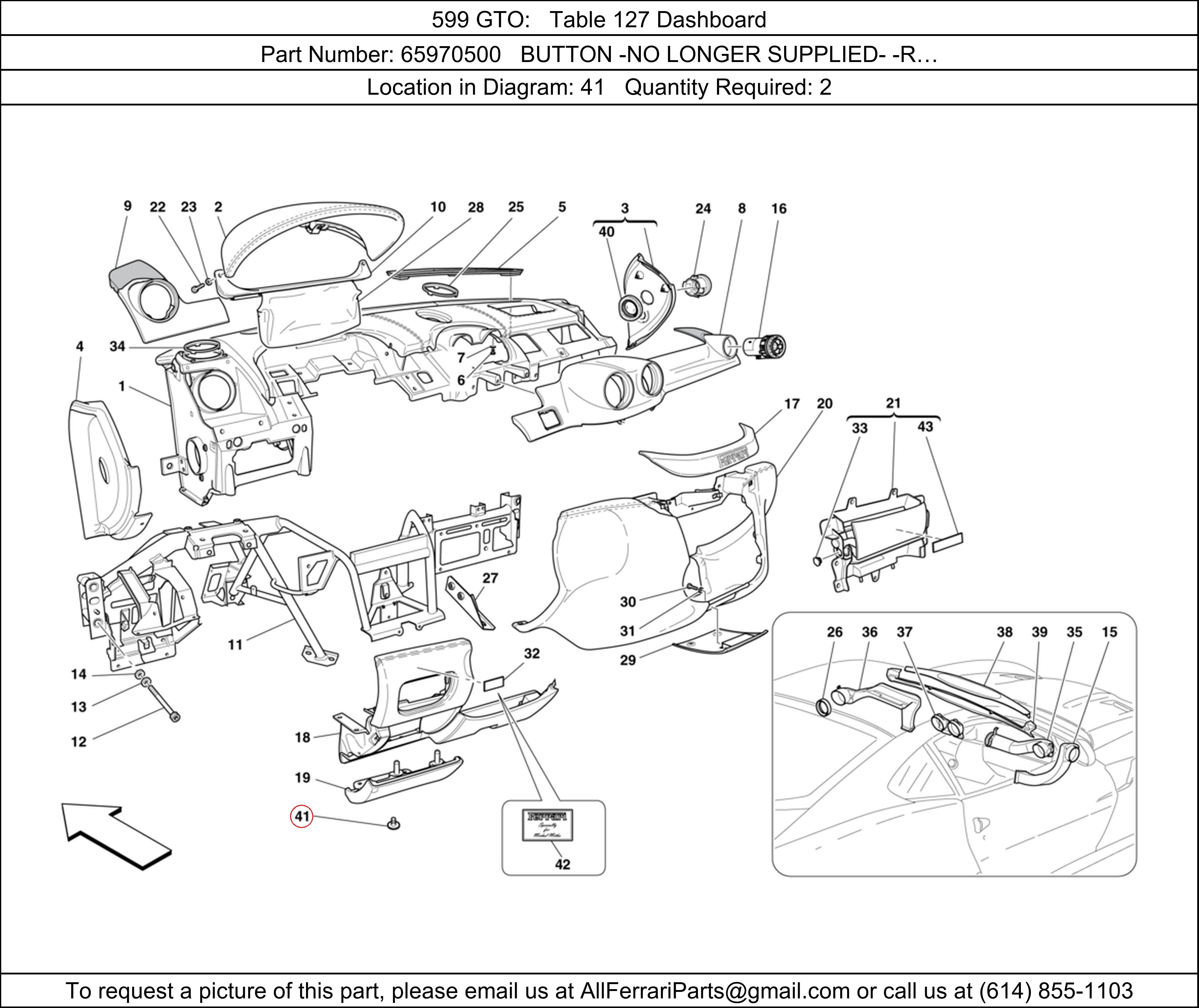 Ferrari Part 65970500