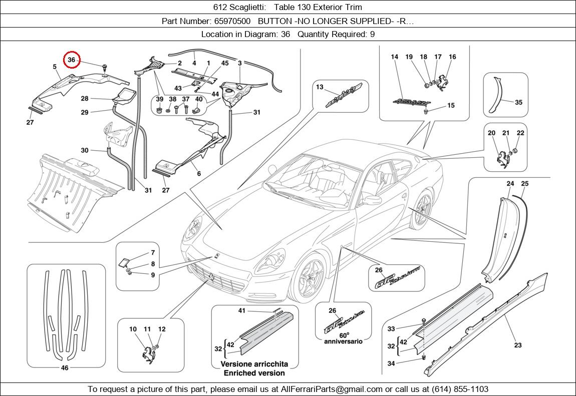 Ferrari Part 65970500