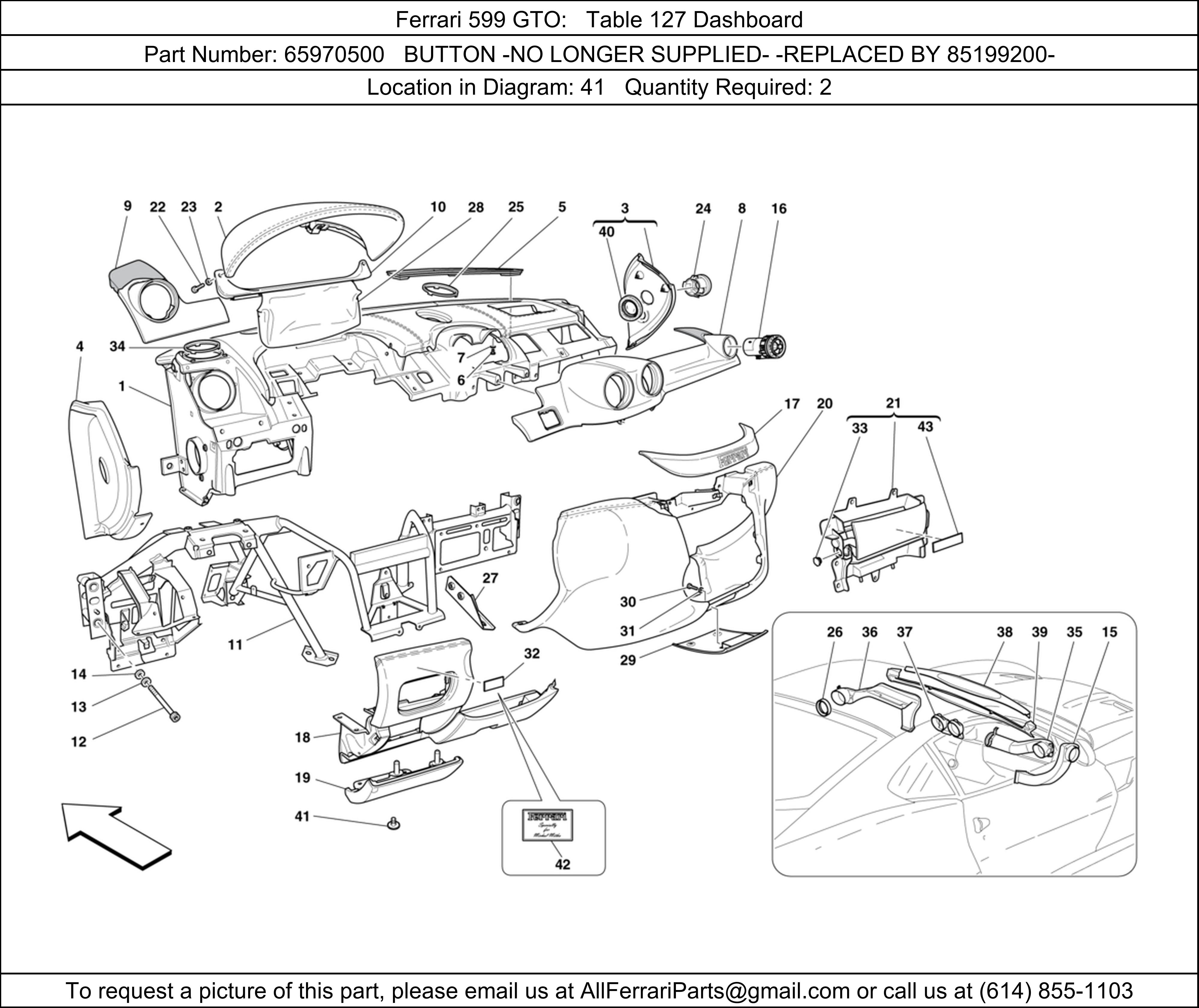 Ferrari Part 65970500