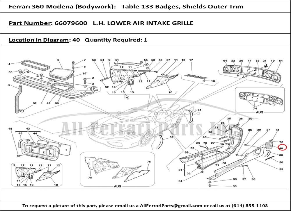 Ferrari Part 66079600