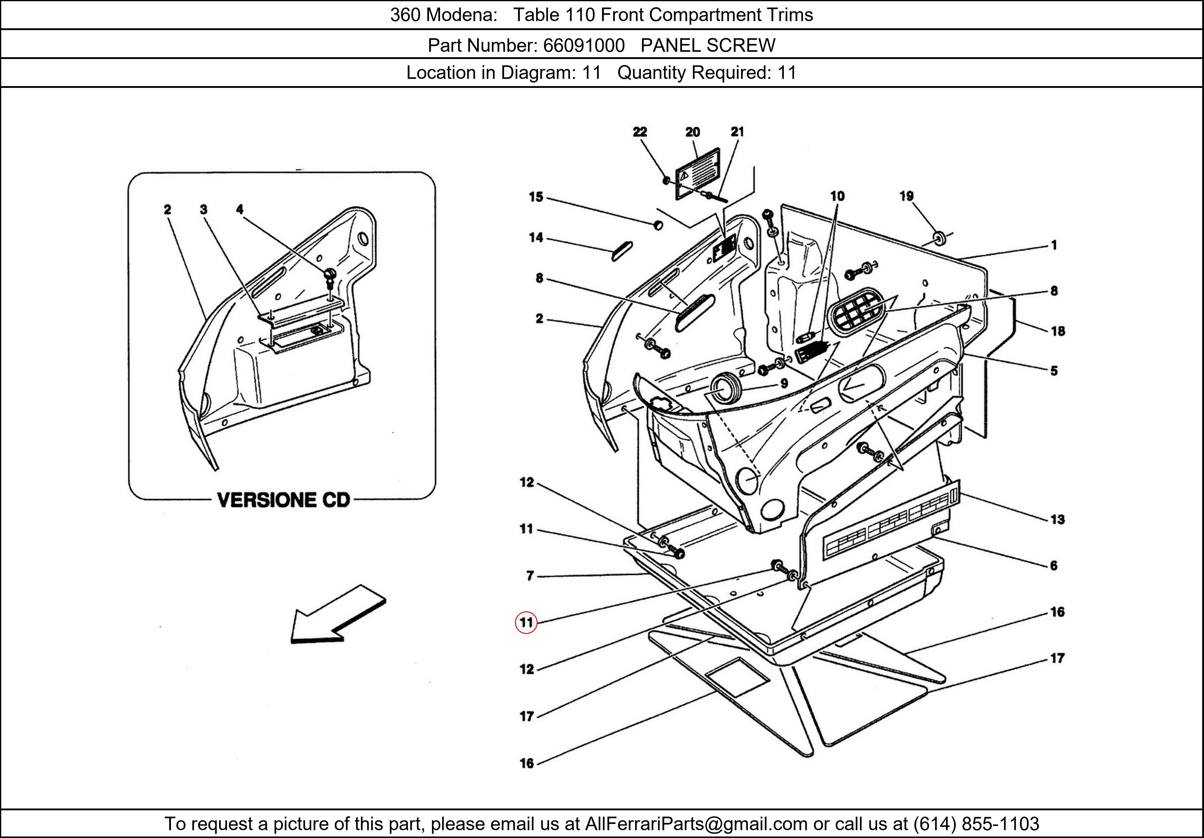 Ferrari Part 66091000