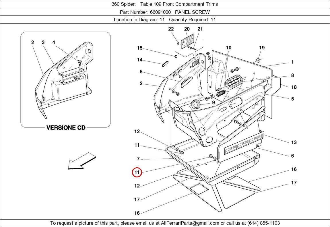 Ferrari Part 66091000