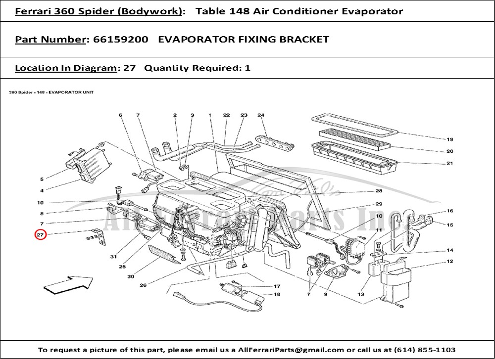 Ferrari Part 66159200