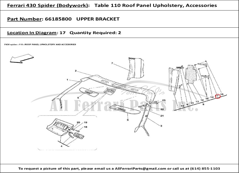 Ferrari Part 66185800