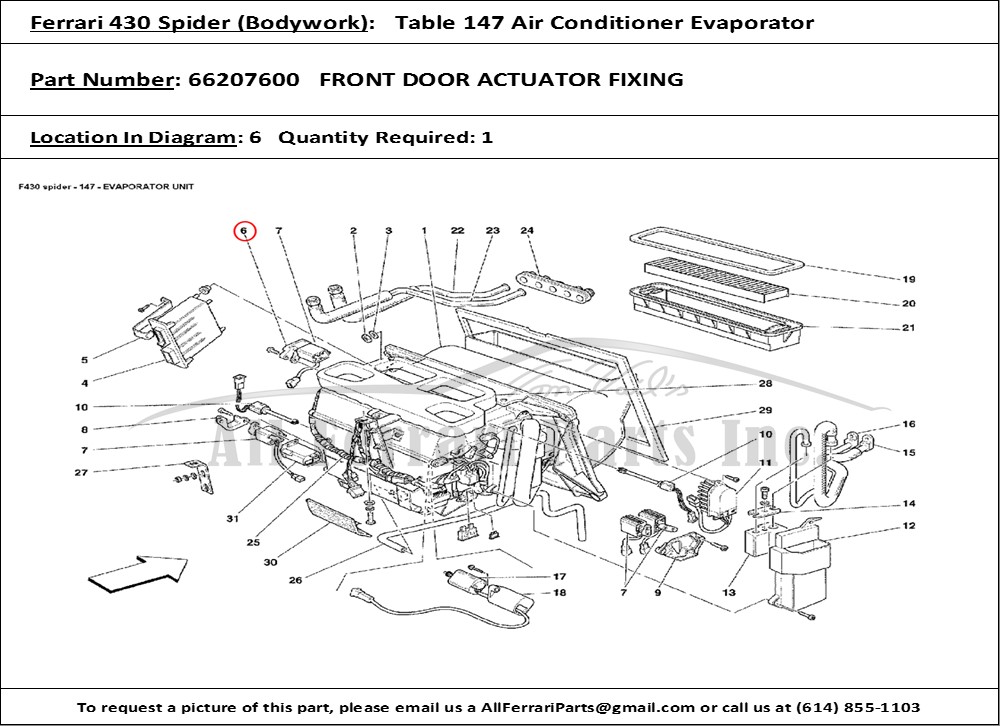 Ferrari Part 66207600