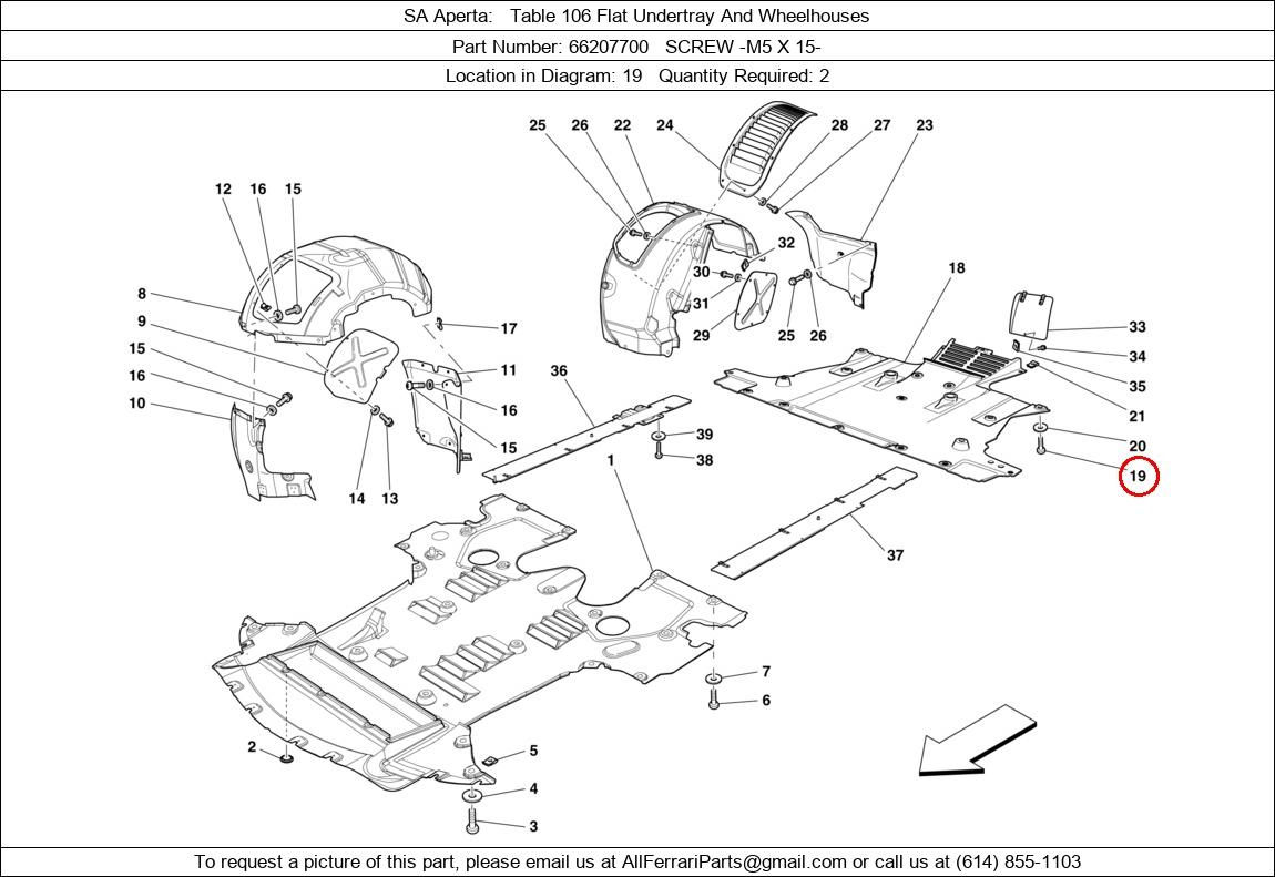 Ferrari Part 66207700