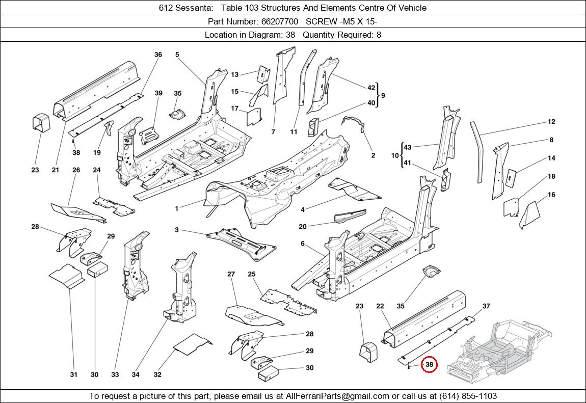 Ferrari Part 66207700