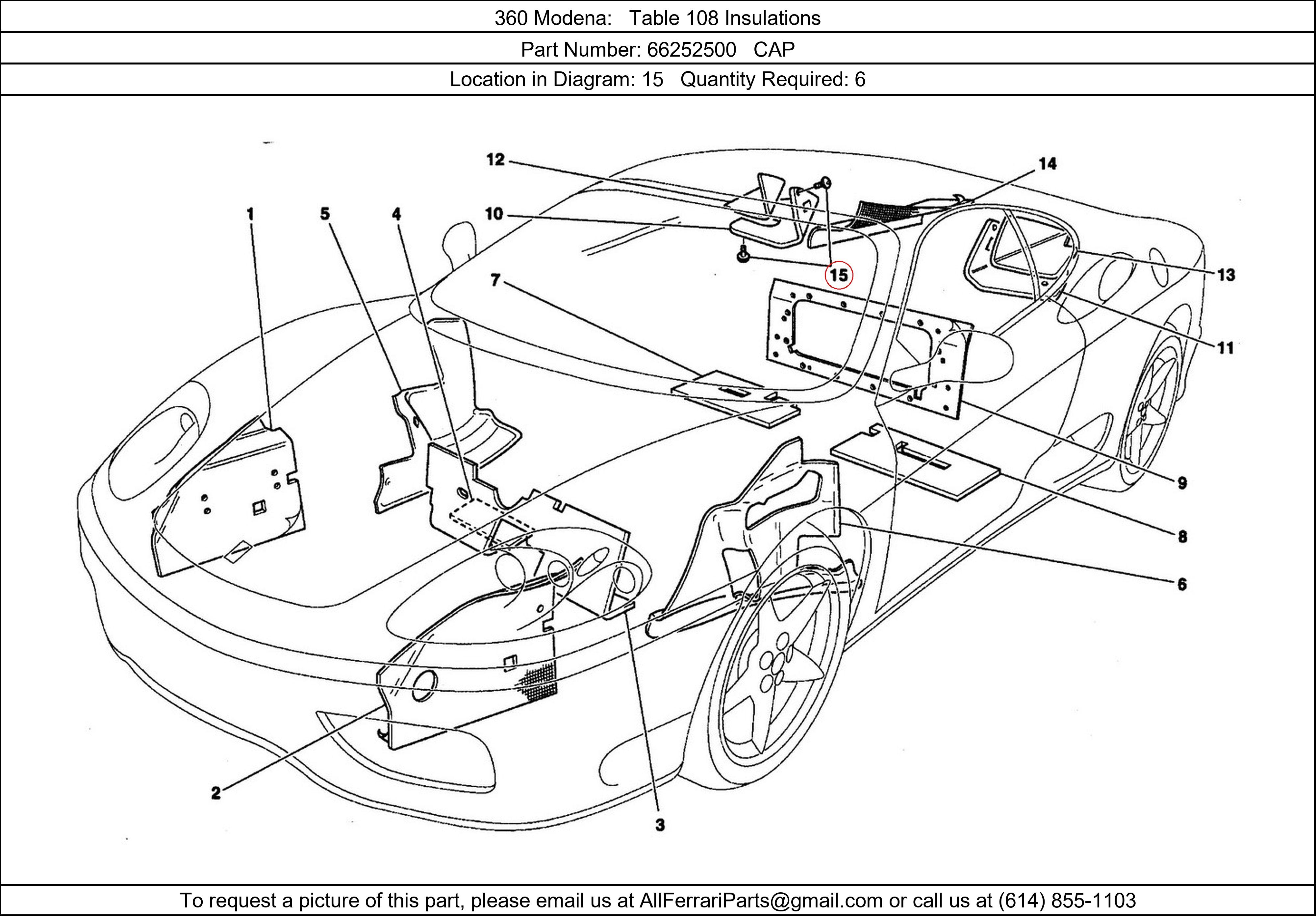 Ferrari Part 66252500