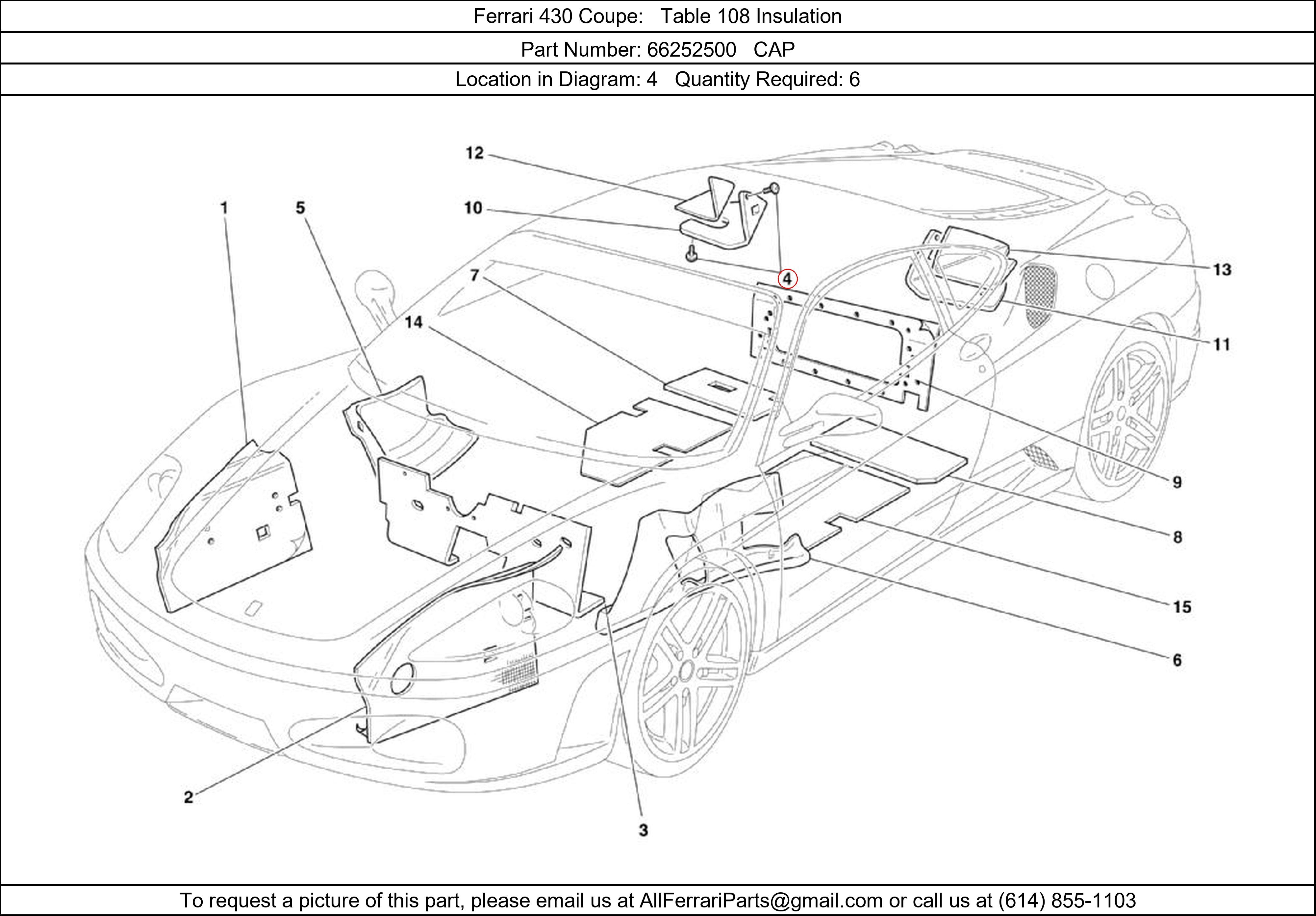 Ferrari Part 66252500