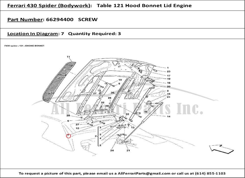 Ferrari Part 66294400