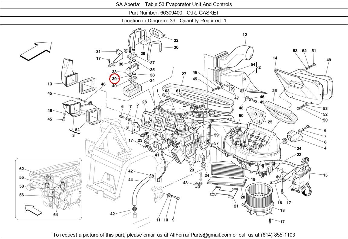 Ferrari Part 66309400