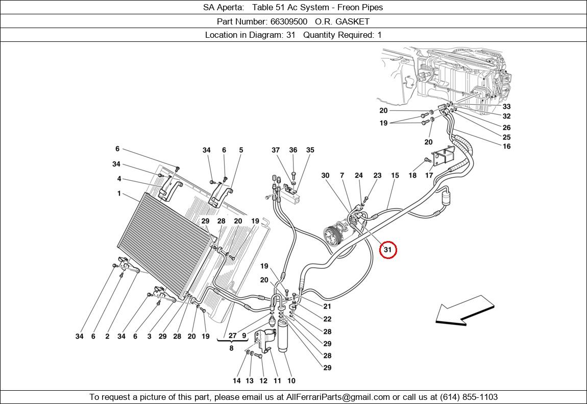 Ferrari Part 66309500