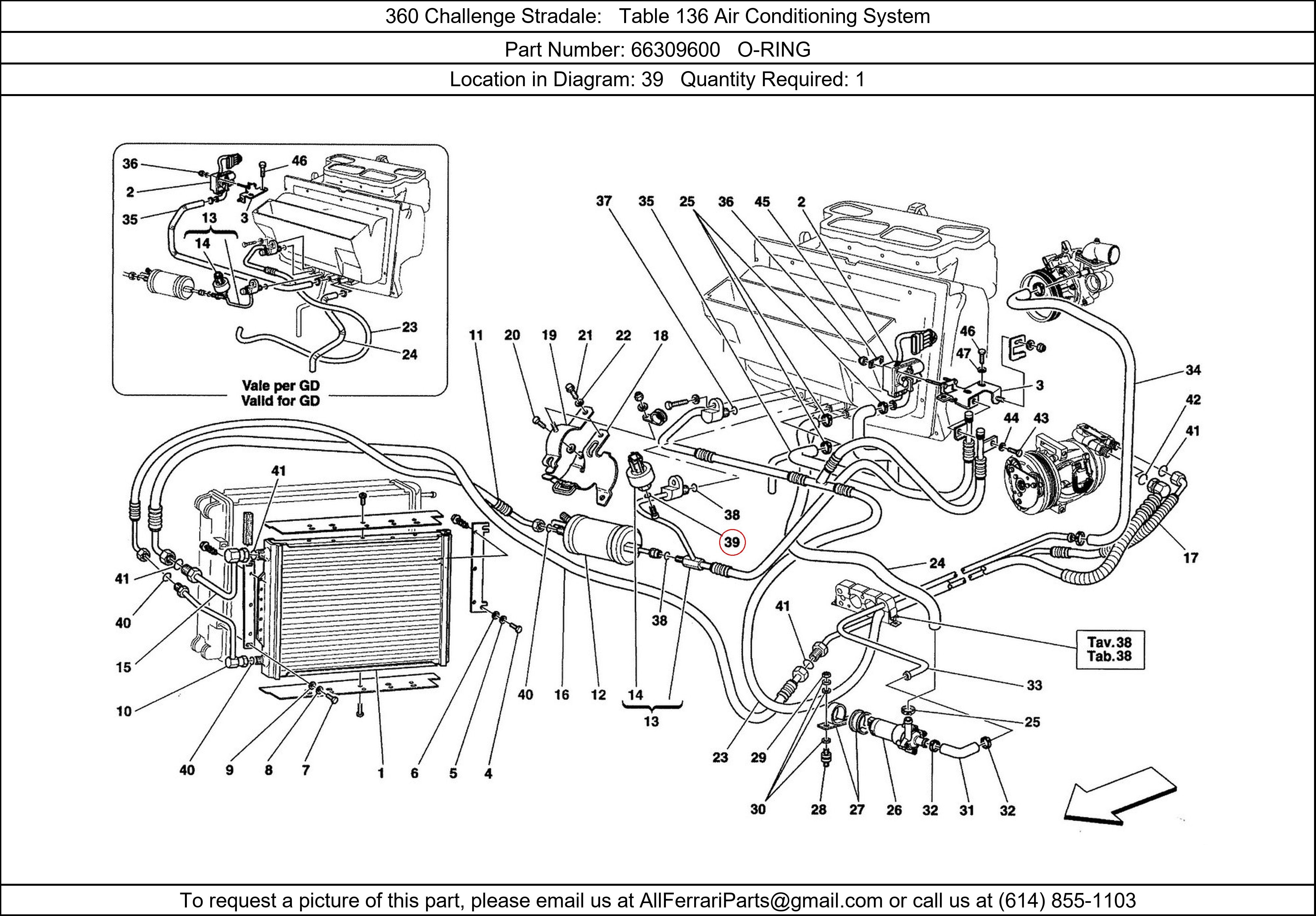 Ferrari Part 66309600