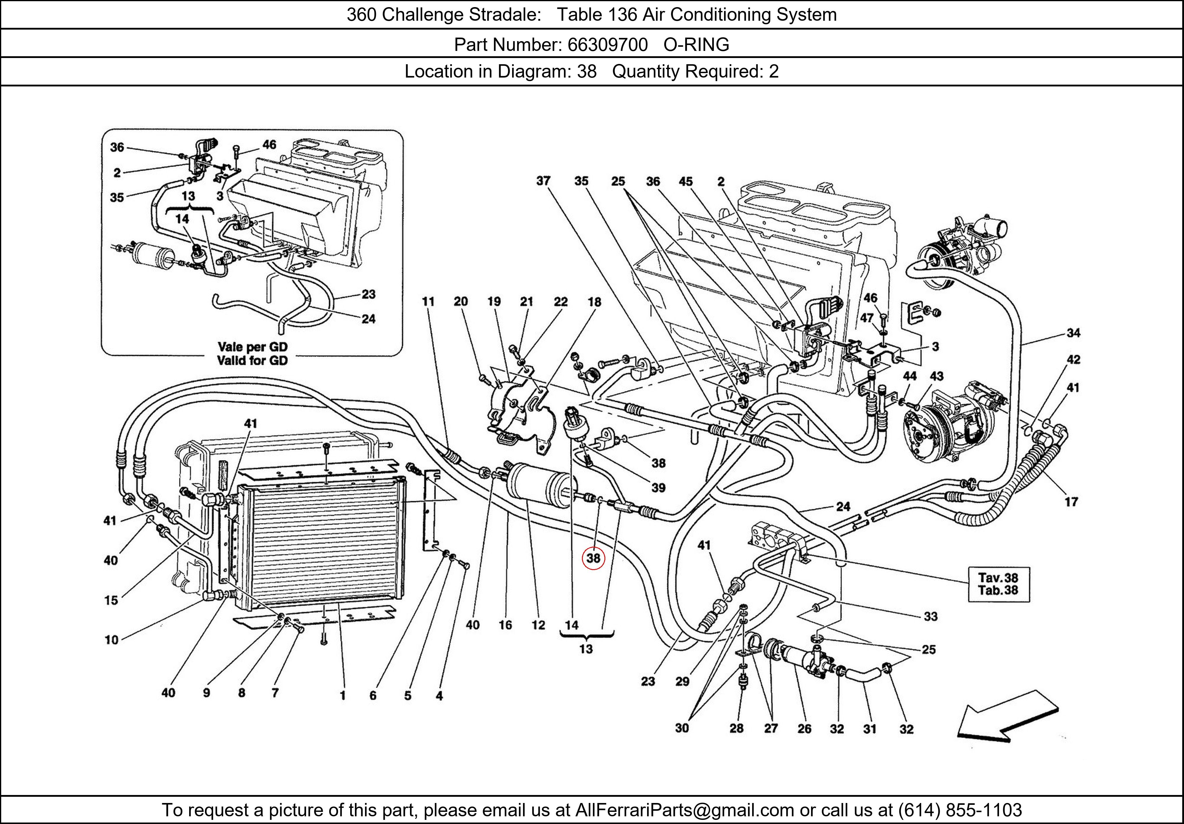 Ferrari Part 66309700