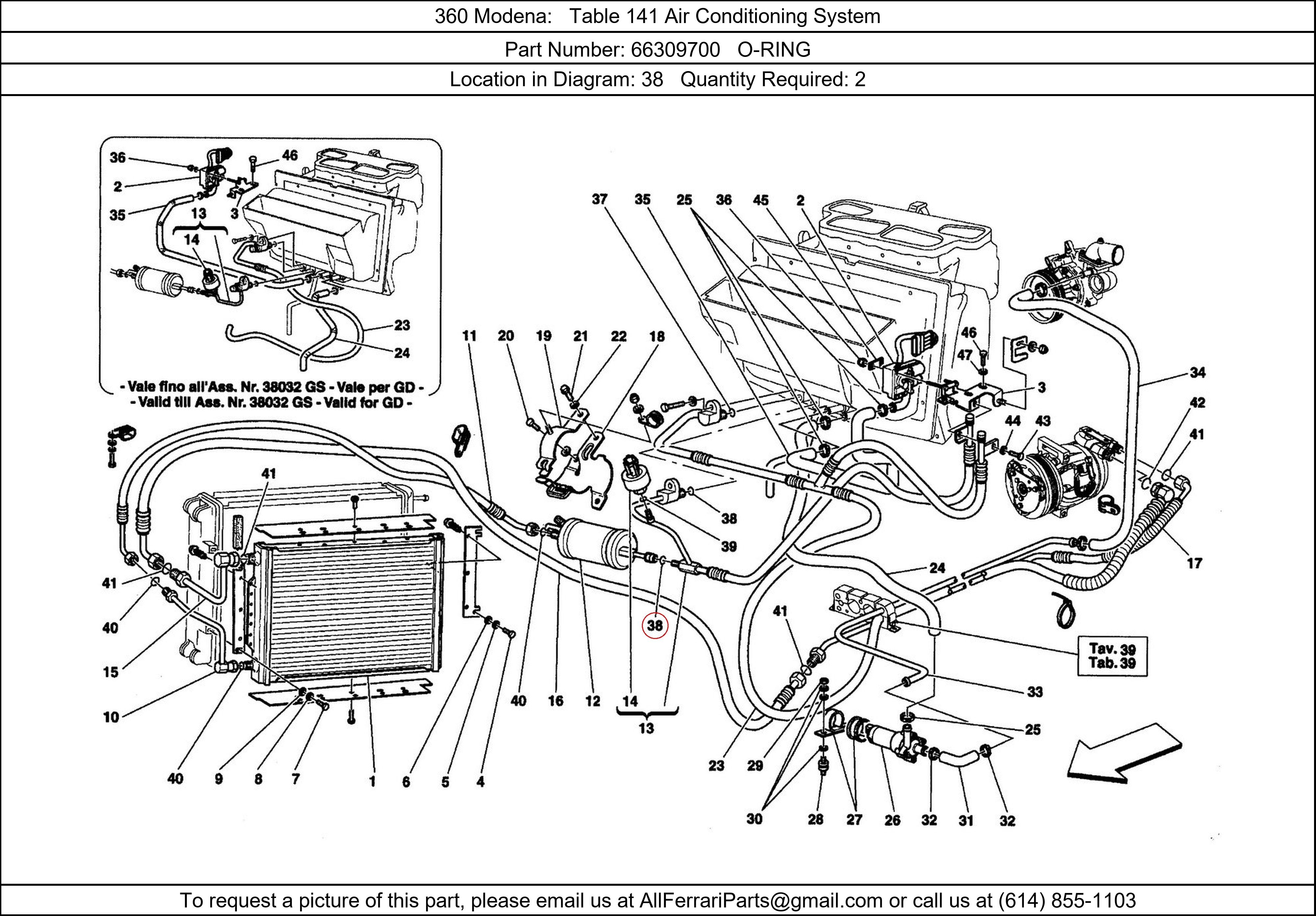 Ferrari Part 66309700