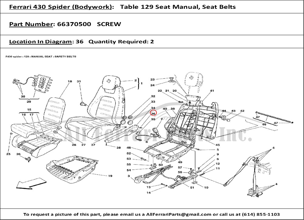 Ferrari Part 66370500