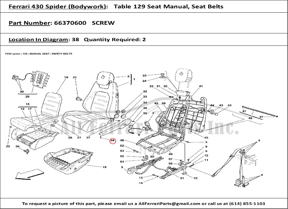 Ferrari Part 66370600