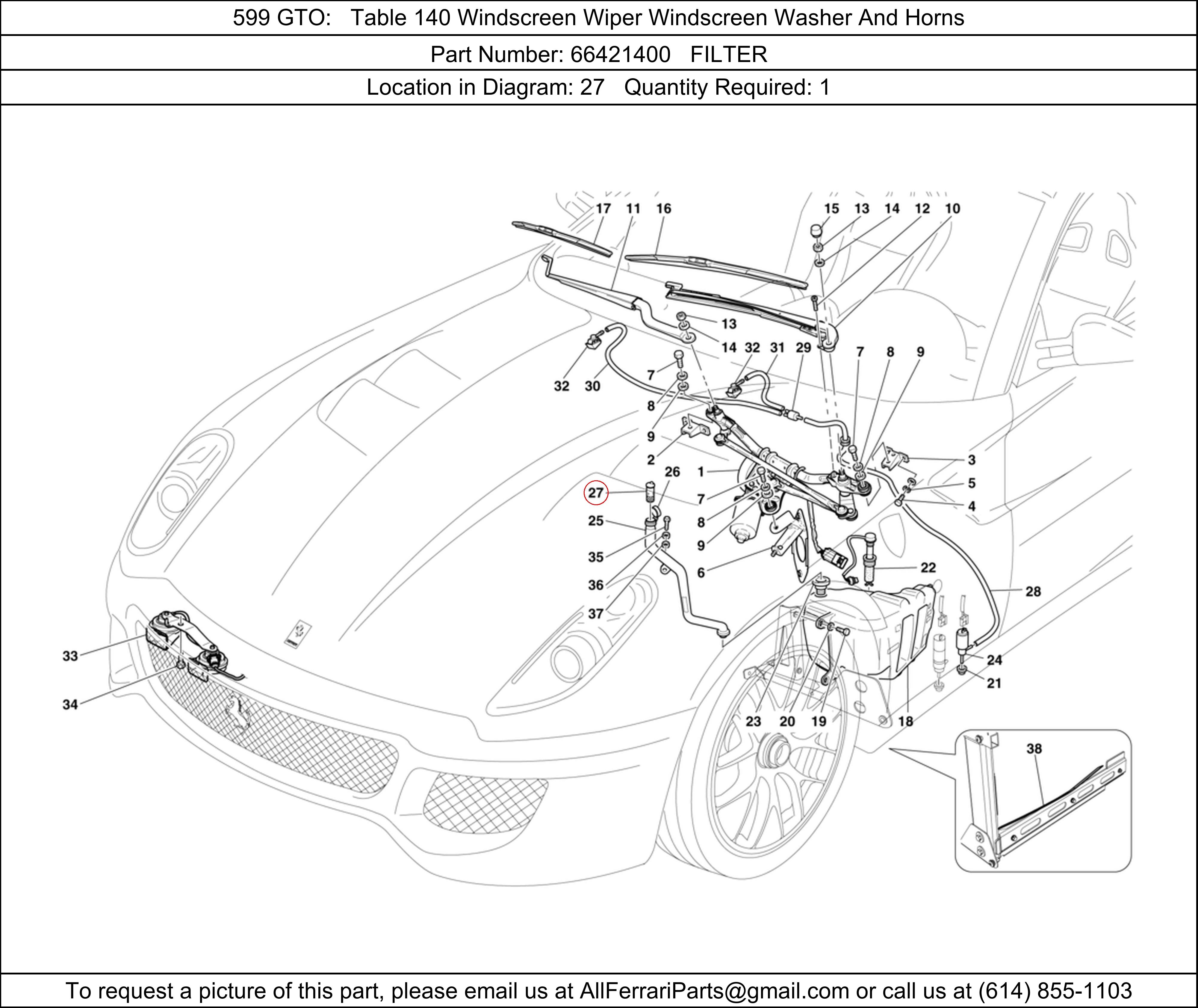 Ferrari Part 66421400