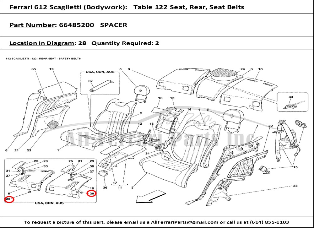 Ferrari Part 66485200