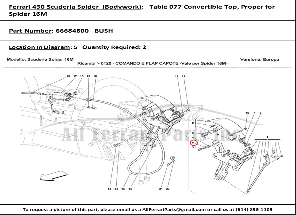 Ferrari Part 66684600