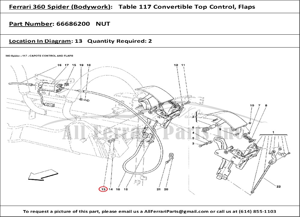 Ferrari Part 66686200