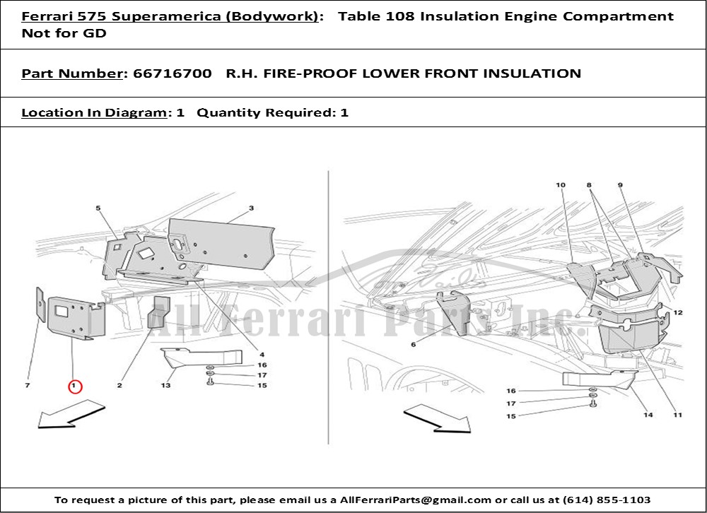 Ferrari Part 66716700