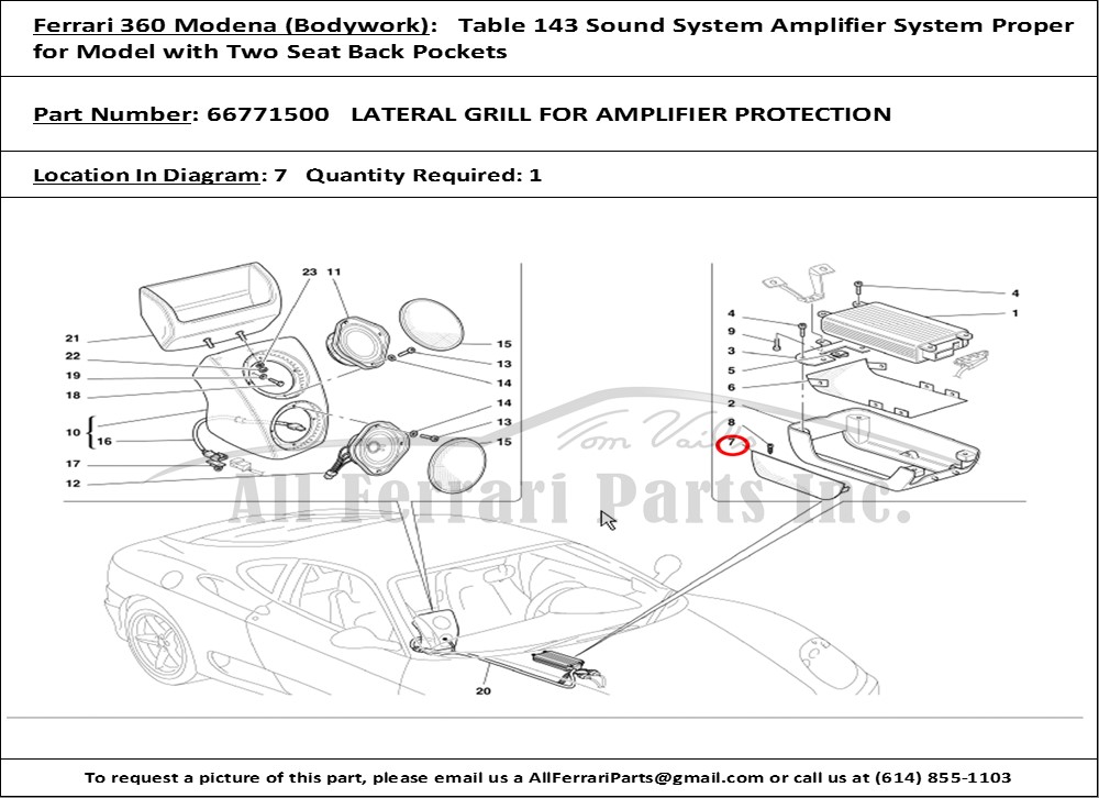 Ferrari Part 66771500