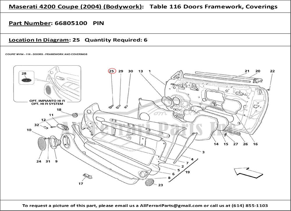 Ferrari Part 66805100