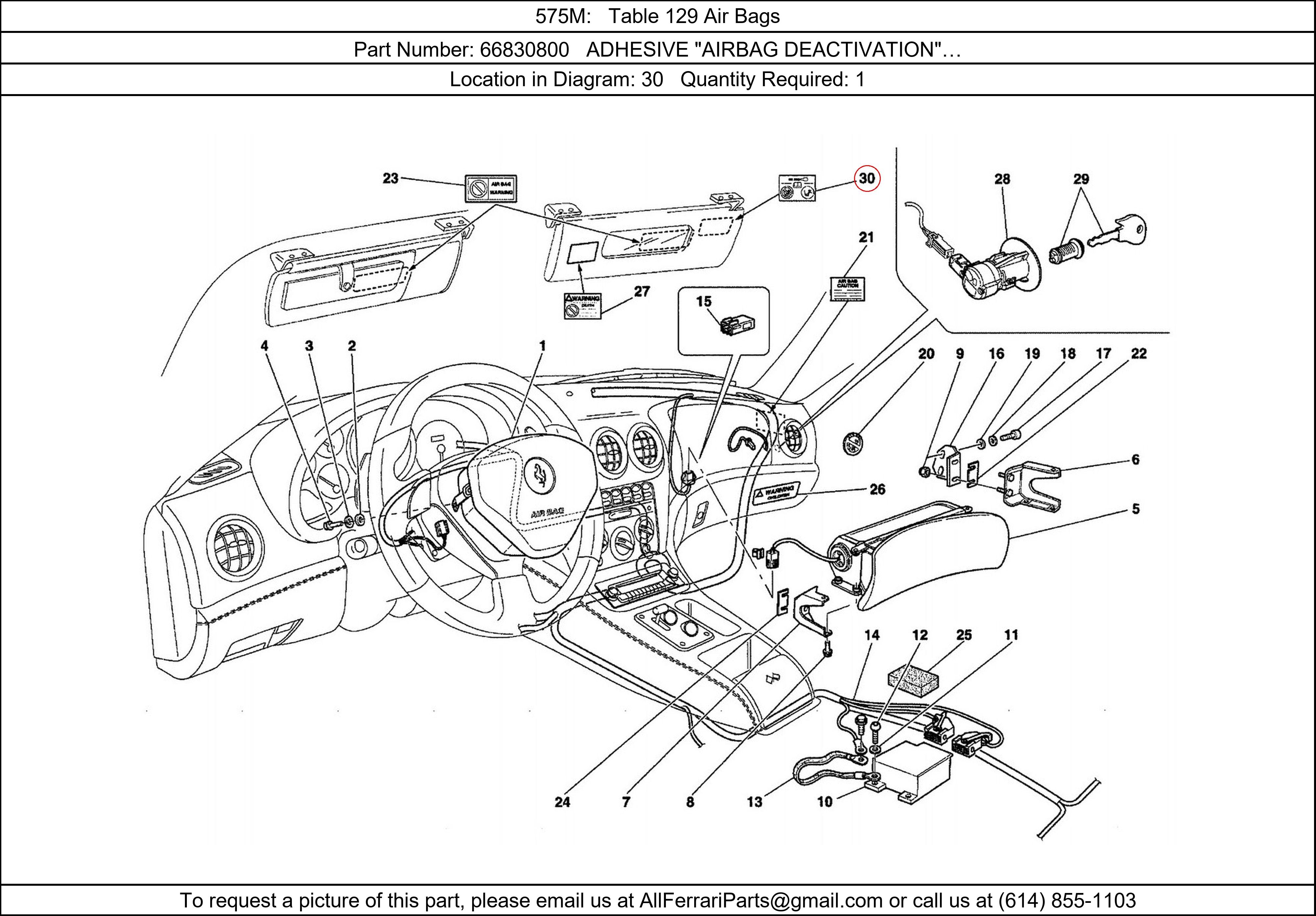 Ferrari Part 66830800