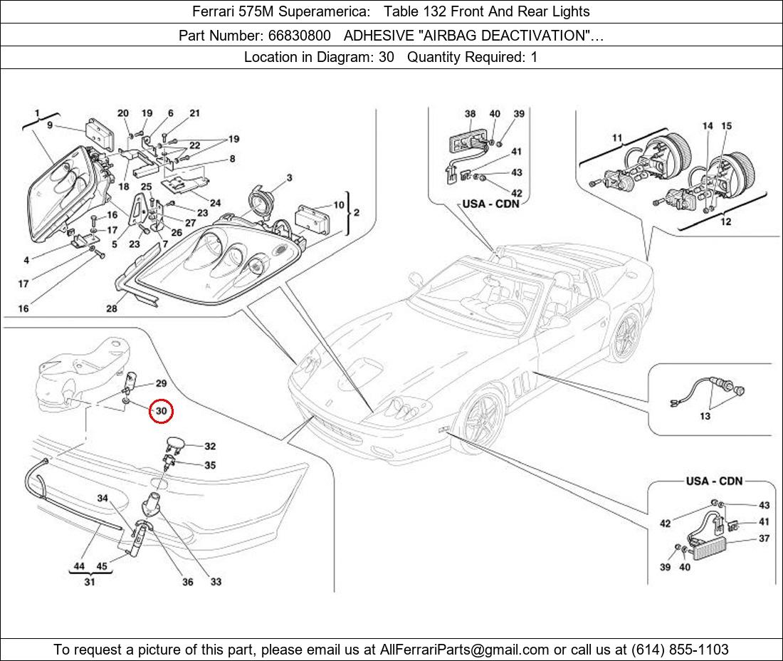 Ferrari Part 66830800