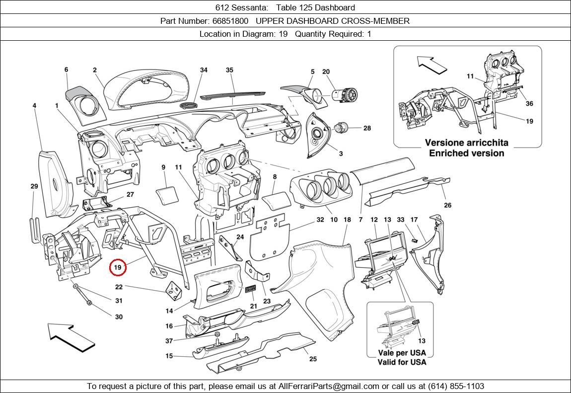 Ferrari Part 66851800