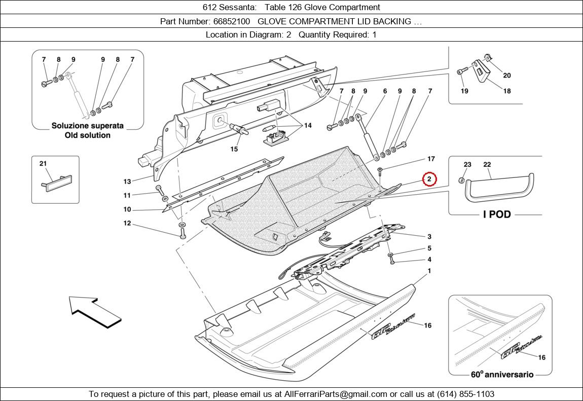 Ferrari Part 66852100