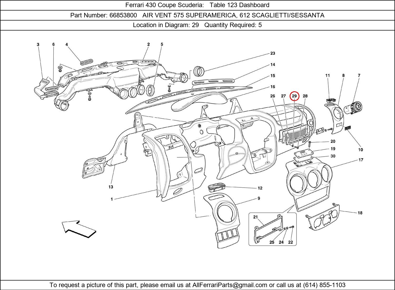 Ferrari Part 66853800